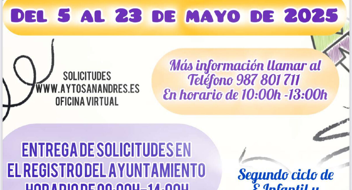 Cartel del aula lúdico educativa municipal 2025