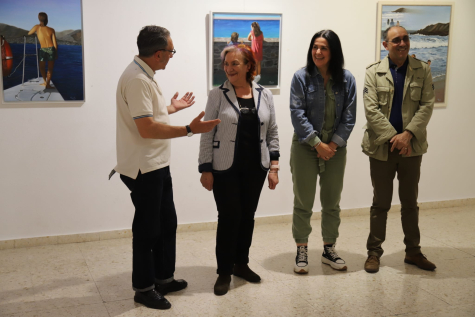 Imagen de la exposición de oleos de la artista Marily